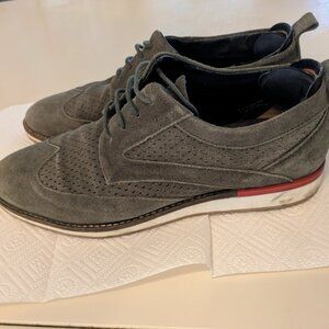 Thomas & Vine Green Suede Wingtip Oxford Shoes